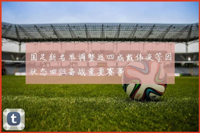国足新名单调整近四成戴伟浚等因状态回归备战重要赛事